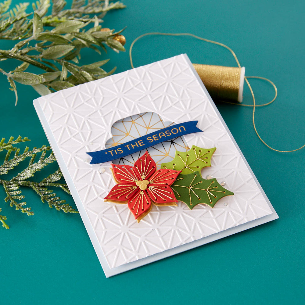 Monoline Stars Embossing Folder from the Dancin' Christmas Collection