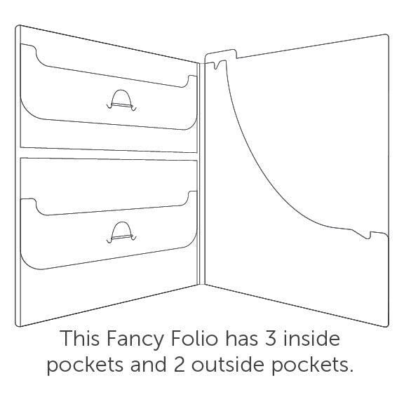 TOO 8.5 x 11" Fancy Folio - 3 Pack