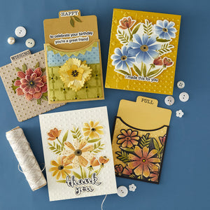 Polka Dot & Posy Duo 3D Embossing Folder by Wendy Vecchi