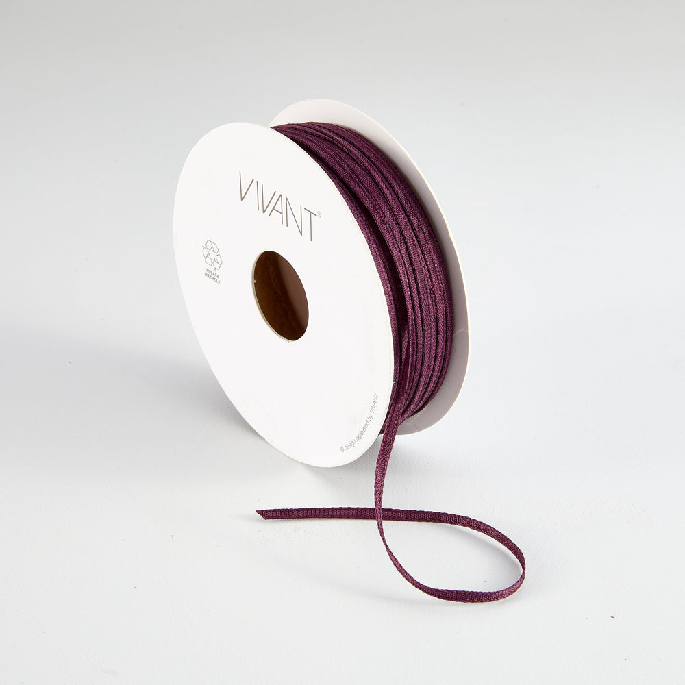 Vivant - Texture Rose Purple Narrow Ribbon (21 yards)