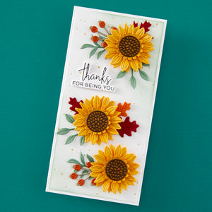 Happy Fall Sentiments Etched Dies - Independents Only World Cardmaking Day Exclusive