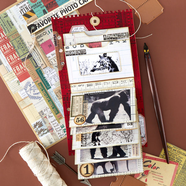 Reminiscence Book 10 Patterned Cardstock by Esther Glas