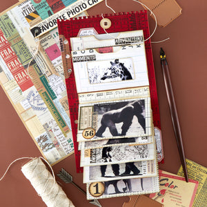 Page with Flap Pocket Etched Dies by Esther Glas