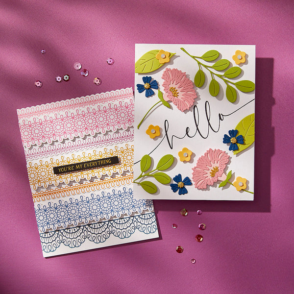 Vivid Blooms Etched Dies