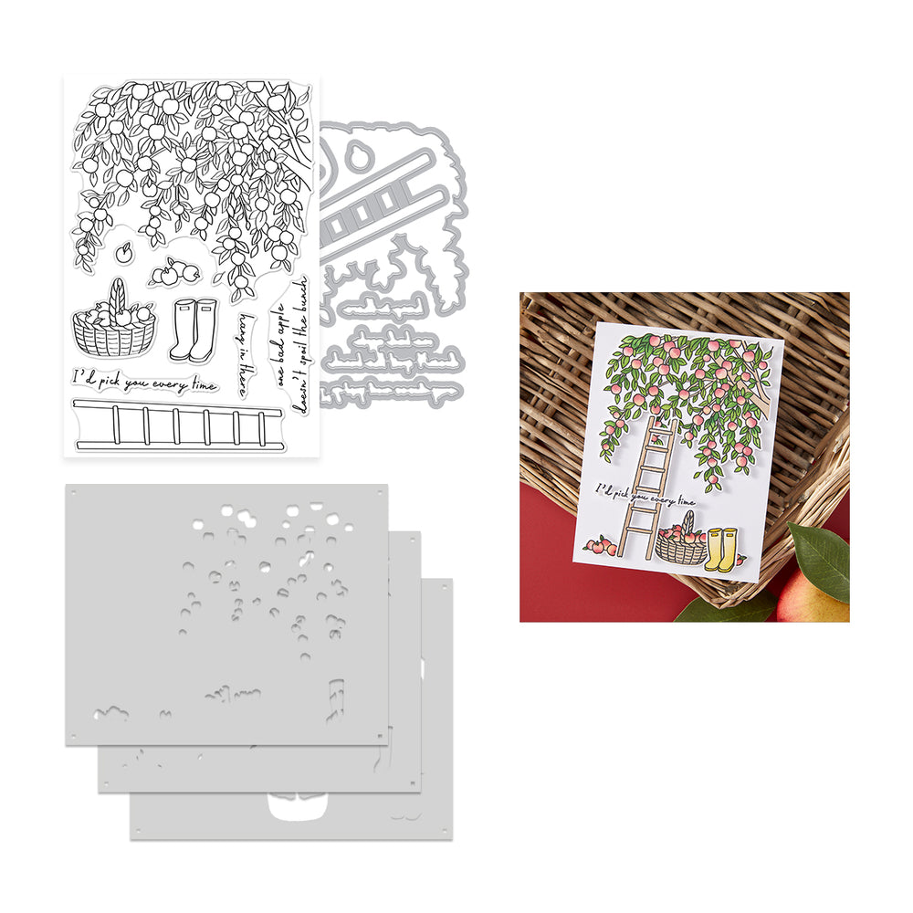 Hero Arts In The Orchard Stamp & Cut & Stencil Bundle