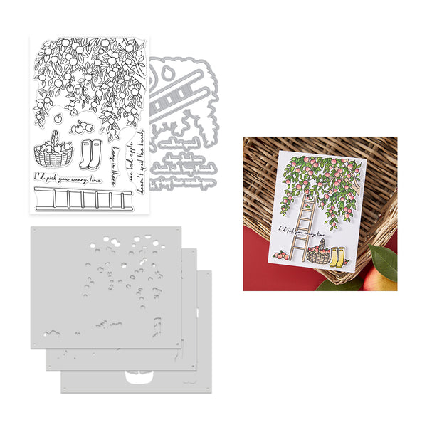 Hero Arts In The Orchard Stamp & Cut & Stencil Bundle