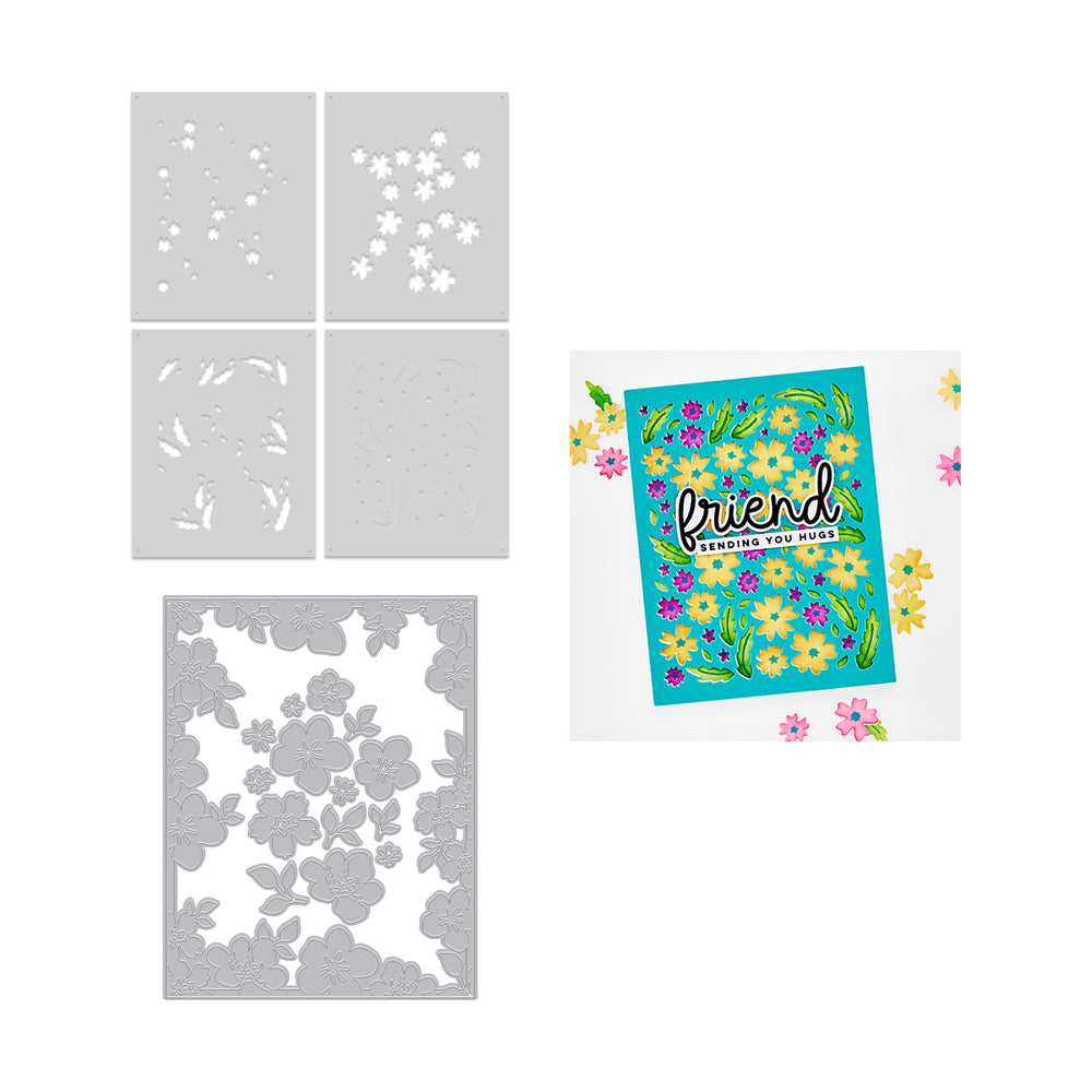 Hero Arts Bitty Floral Bundle Die & Stencil Bundle