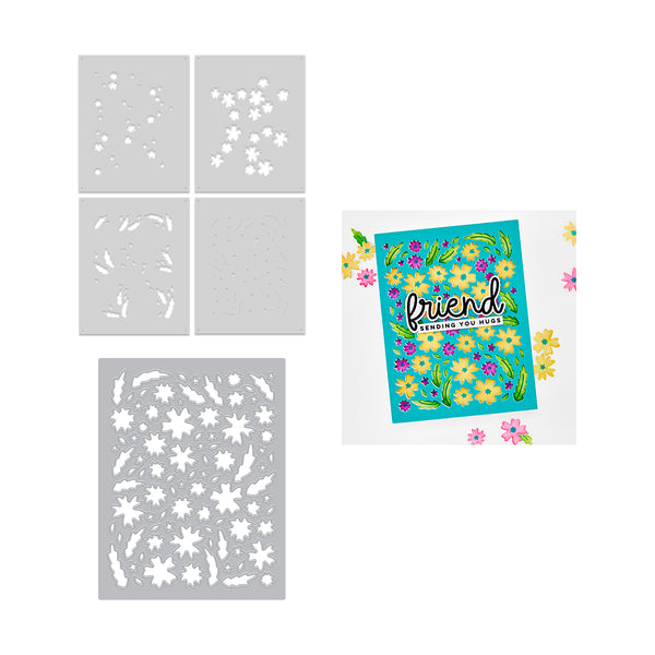 Hero Arts Bitty Floral Bundle Die & Stencil Bundle