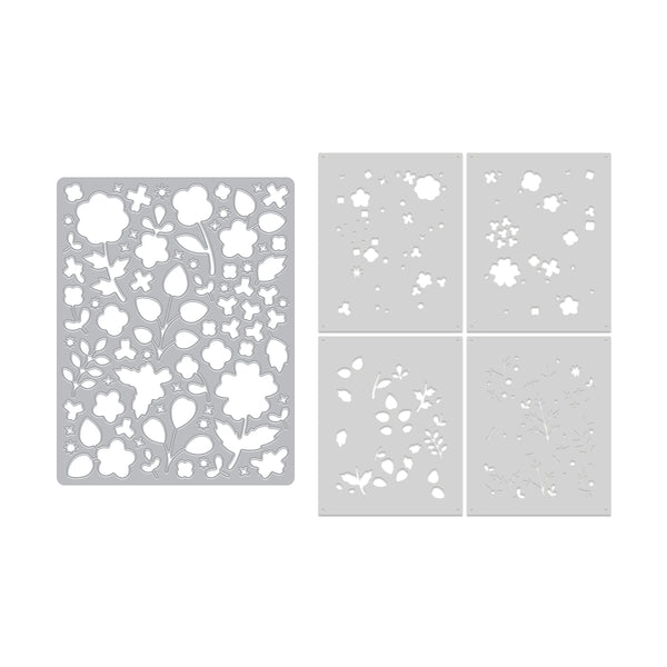 Hero Arts Meadow Blooms Die & Stencil Bundle