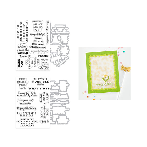 Hero Arts Say It With Style Stamp & Cut Bundle