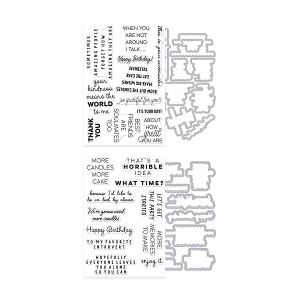 Hero Arts Say It With Style Stamp & Cut Bundle