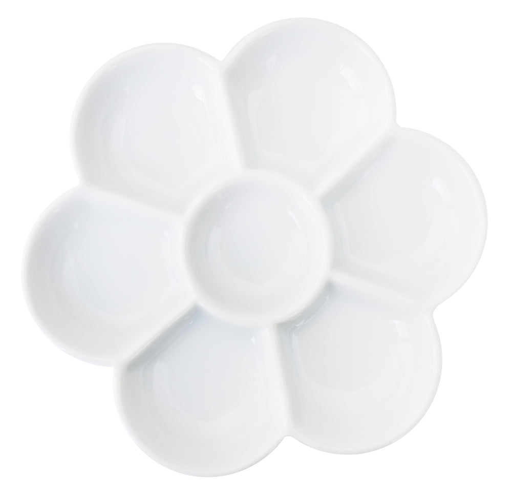 Yasutomo 7 Section Flower Porcelain Dish