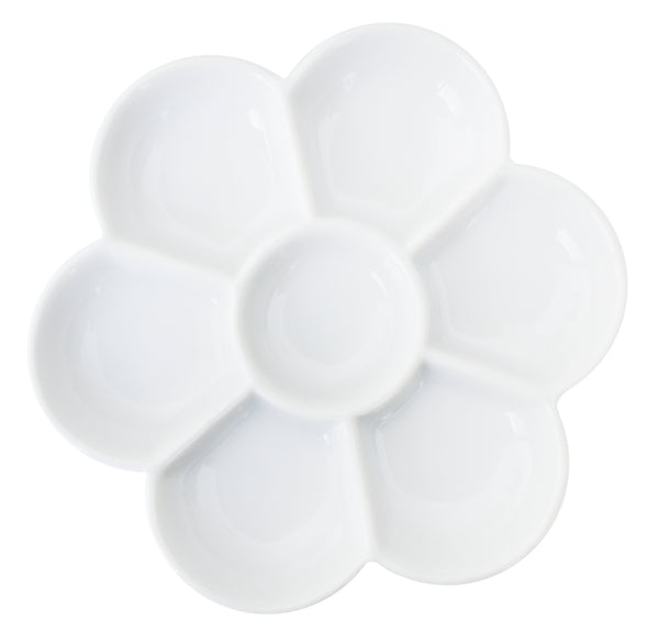 Yasutomo 7 Section Flower Porcelain Dish