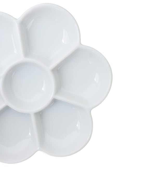 Yasutomo 7 Section Flower Porcelain Dish