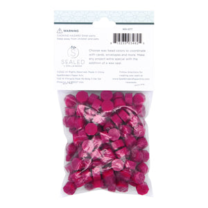 Magenta Wax Beads from the Sealed by Spellbinders Collection