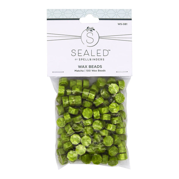 Matcha Wax Beads from the Sealed by Spellbinders Collection