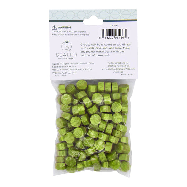 Matcha Wax Beads from the Sealed by Spellbinders Collection