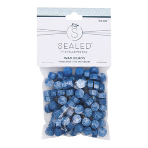 Mystic Blue Wax Beads from the Sealed by Spellbinders Collection