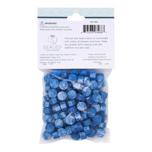 Mystic Blue Wax Beads from the Sealed by Spellbinders Collection