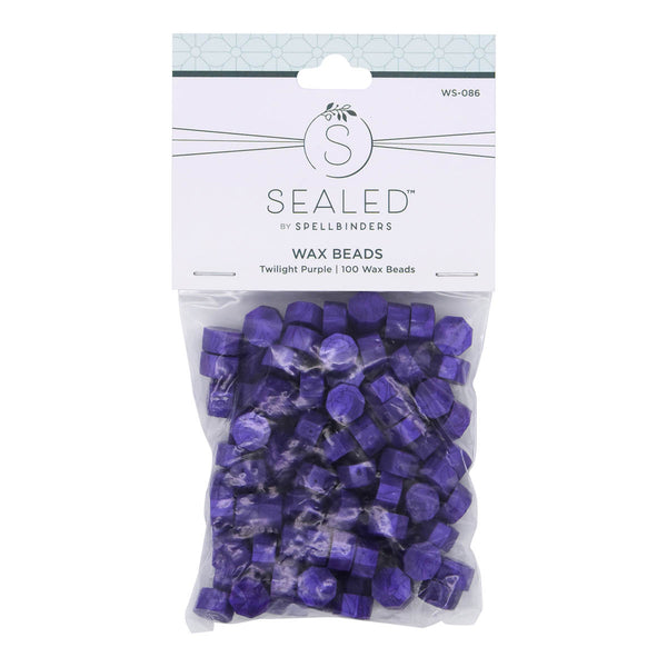Twilight Purple Wax Beads from the Sealed by Spellbinders Collection