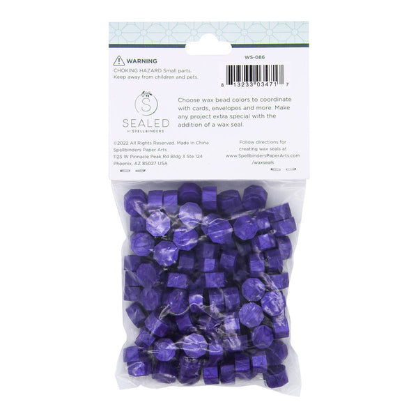 Twilight Purple Wax Beads from the Sealed by Spellbinders Collection