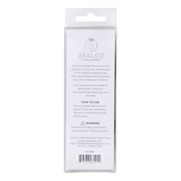 Small Solid Square Wax Seal Stamp from the Sealed for Summer Collection