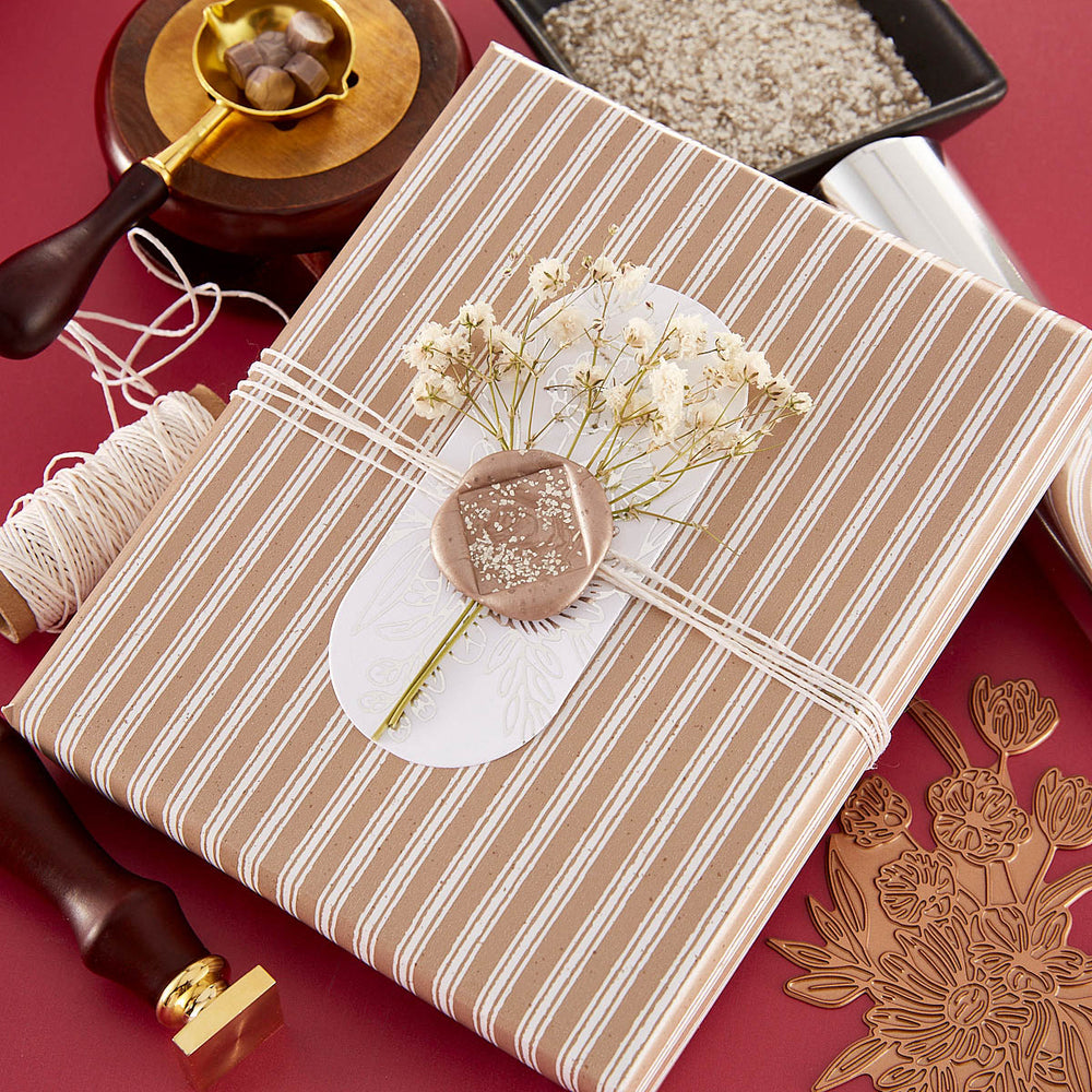 Small Solid Square Wax Seal Stamp from the Sealed for Summer Collection