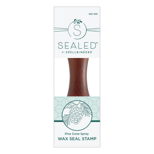 Pine Cone Spray Wax Seal Stamp from the Sealed for Christmas Collection