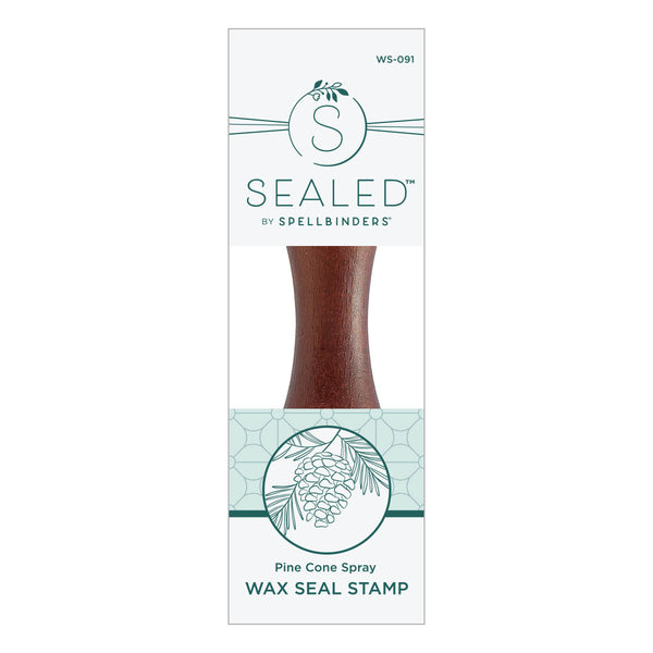 Pine Cone Spray Wax Seal Stamp from the Sealed for Christmas Collection