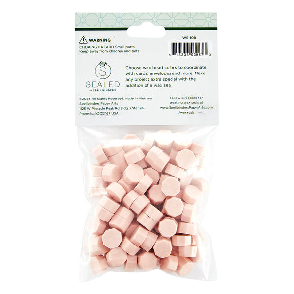 Velvet Rose Wax Beads from The Sealed by Spellbinders Collection
