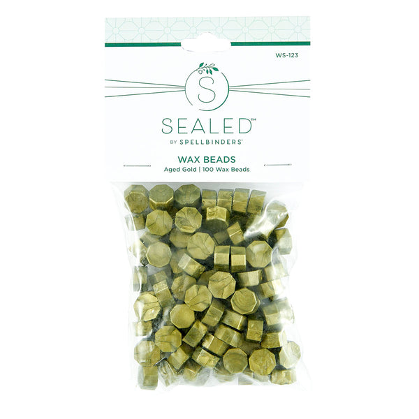 Aged Gold Wax Beads