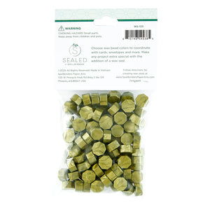 Aged Gold Wax Beads