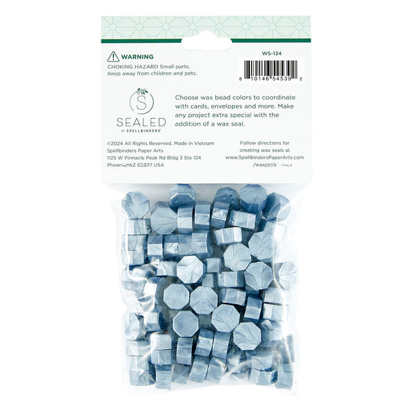 Blue Smoke Wax Beads from the Sealed 3D Christmas Collection