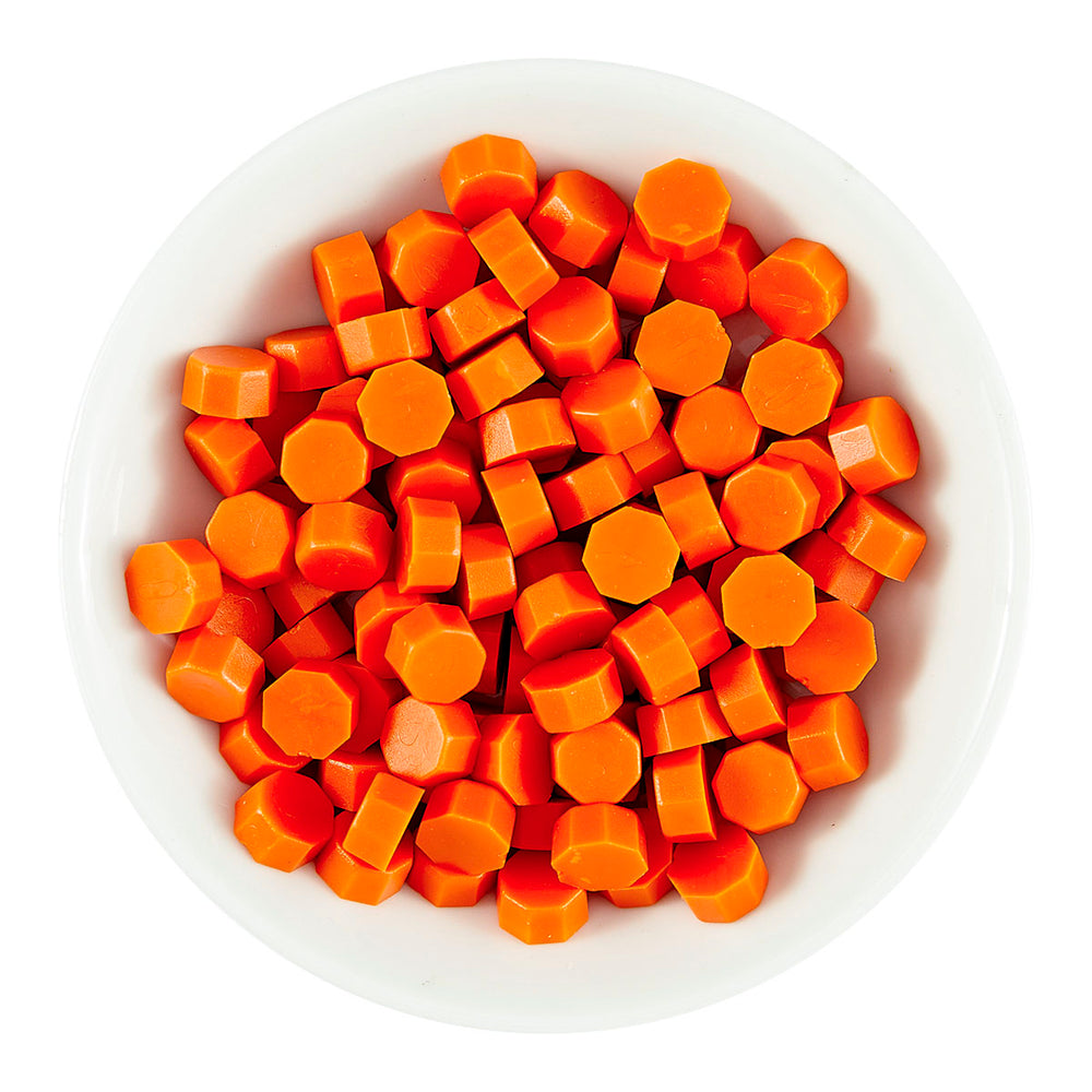 Orange Wax Beads from the Sealed 3D Christmas Collection