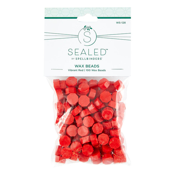 Vibrant Red Wax Beads from the Sealed 3D Christmas Collection