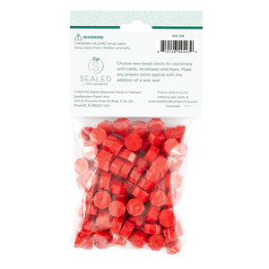 Vibrant Red Wax Beads from the Sealed 3D Christmas Collection
