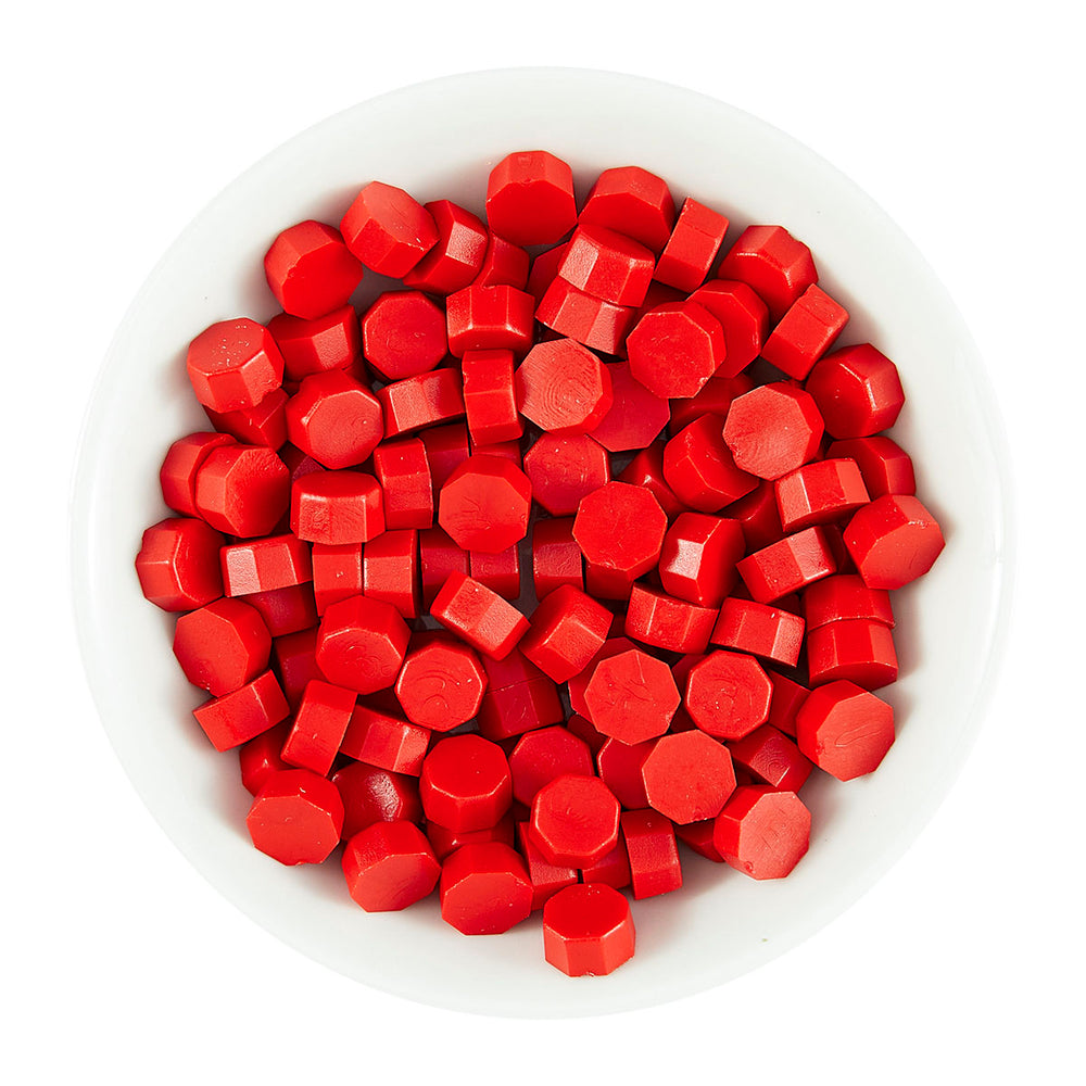 Vibrant Red Wax Beads from the Sealed 3D Christmas Collection
