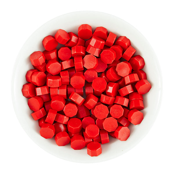 Vibrant Red Wax Beads from the Sealed 3D Christmas Collection