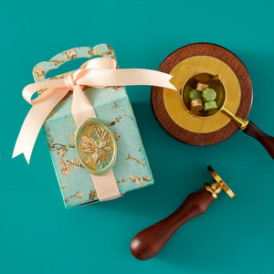 Poinsettia 3D Wax Seal from the Sealed 3D Christmas Collection