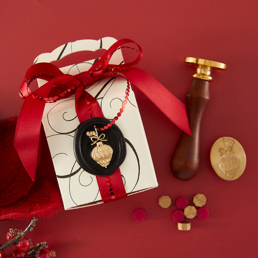 Christmas Ornament 3D Wax Seal from the Sealed 3D Christmas Collection