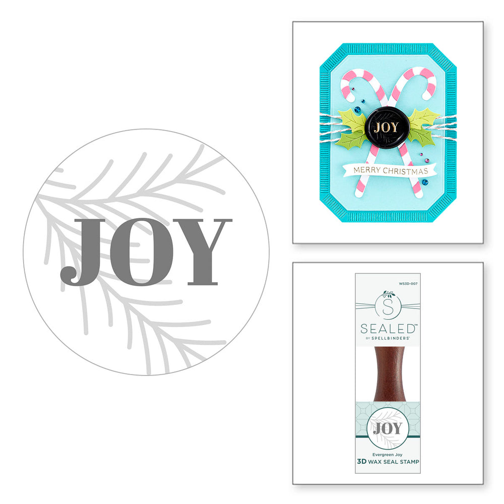 Evergreen Joy 3D Wax Seal from the Sealed 3D Christmas Collection