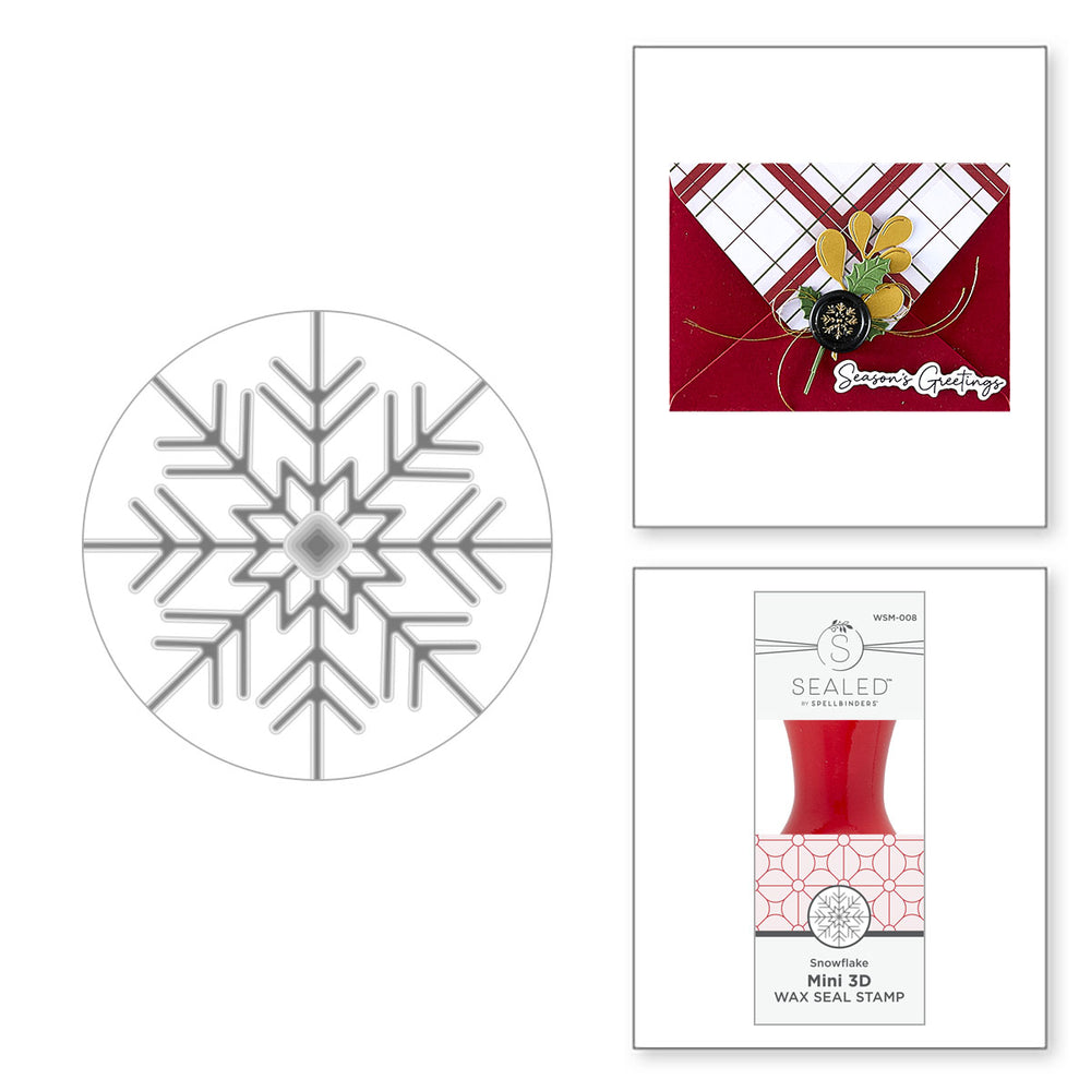 Snowflake Mini 3D Wax Seal