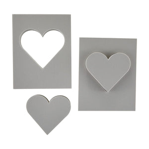 Ranger Heart Cut Stamping Foam Simon Hurley create. 4 pc.