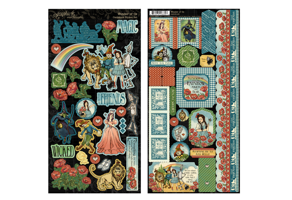 Graphic 45 Wonder of Oz Sticker Set