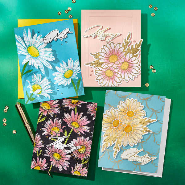 Daisy Trio Press + Foil and Stencil Bundle by Yana Smakula