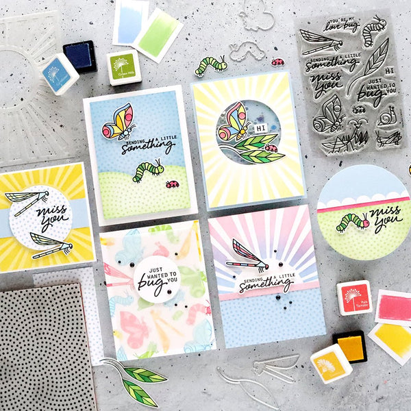 Hero Arts Dot Moire Bold Prints Cling Rubber Stamp
