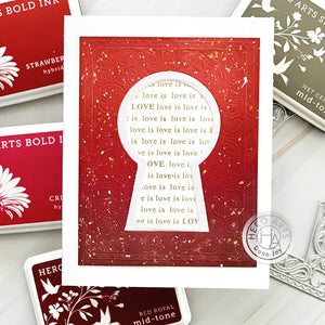 Hero Arts Love Is Love Bold Prints Cling Rubber Stamp