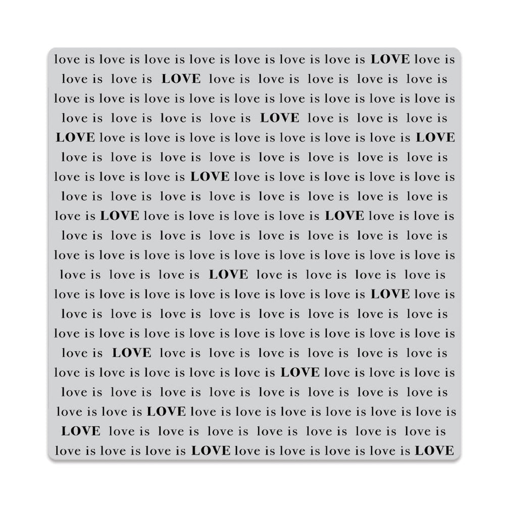 Hero Arts Love Is Love Bold Prints Cling Rubber Stamp