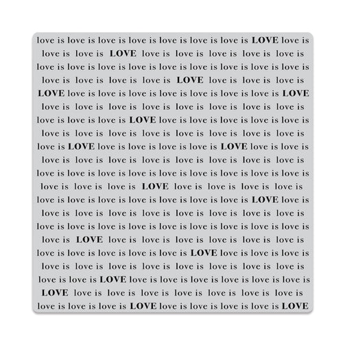 Hero Arts Love Is Love Bold Prints Cling Rubber Stamp