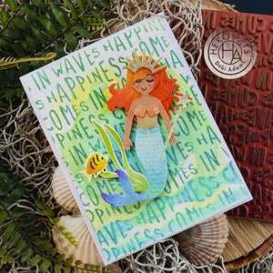 Hero Arts Happiness Waves Bold Prints Cling Rubber Stamp